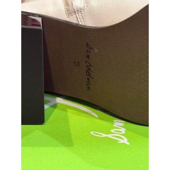 Sam Edelman Ivory Leather Side Zip “Winnie” Bootie – NIB – Size 5 M - Picture 5 of 8